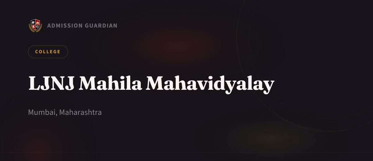 LJNJ Mahila Mahavidyalay cover photo 1