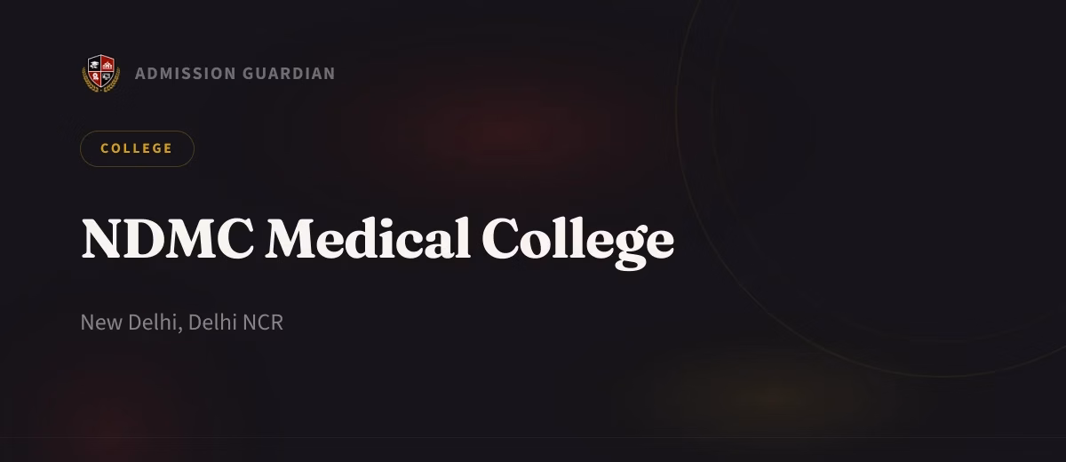 NDMC Medical College cover photo 1