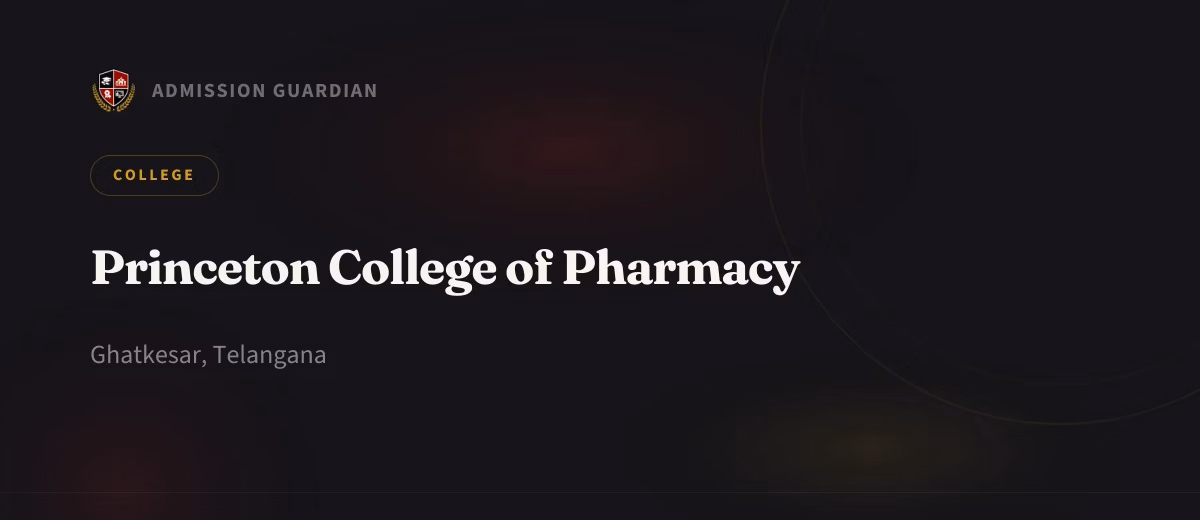 Princeton College of Pharmacy cover photo 1