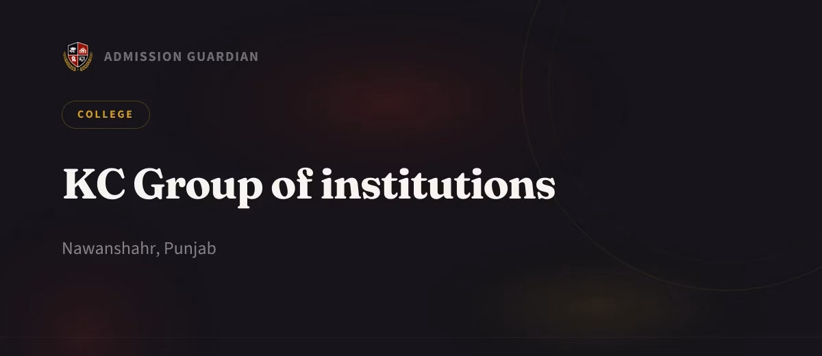 KC Group of institutions cover photo 1