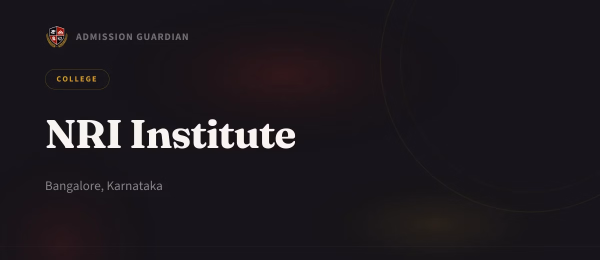 NRI Institute cover photo 1