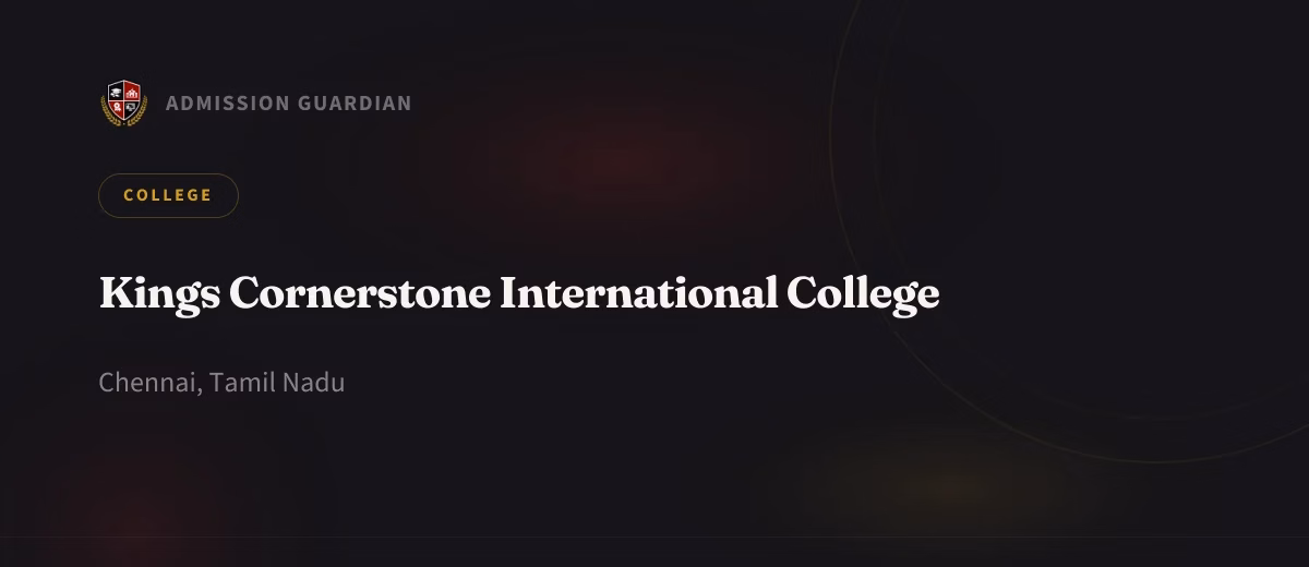 Kings Cornerstone International College cover photo 1