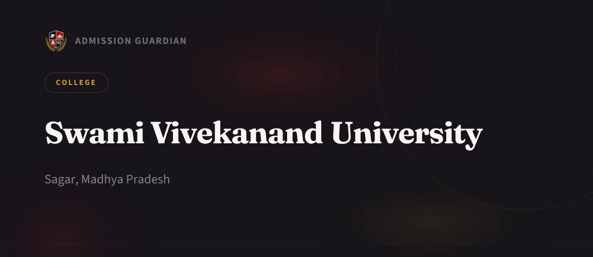 Swami Vivekanand University cover photo 1