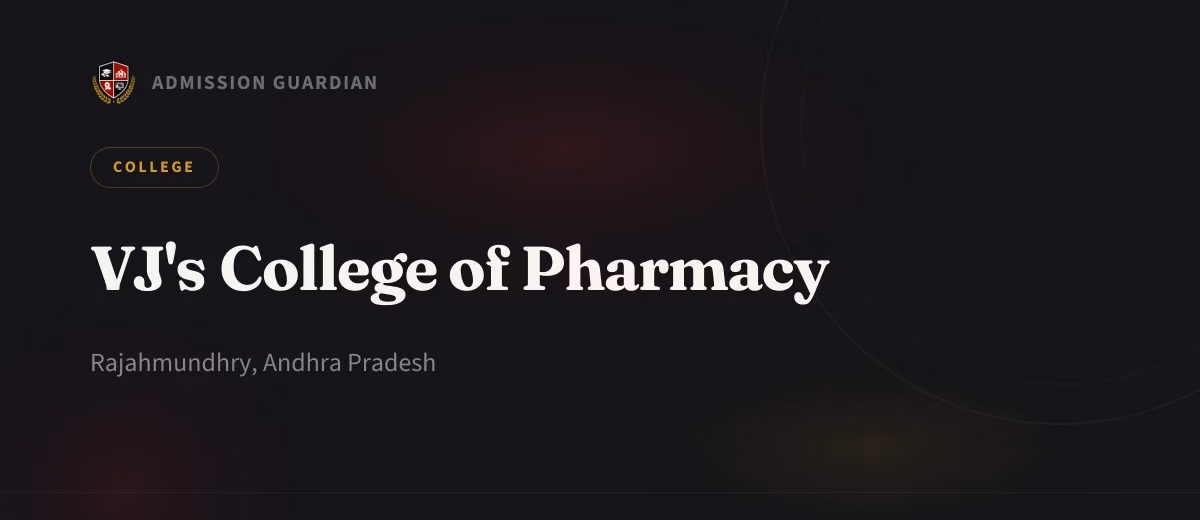 VJ's College of Pharmacy cover photo 1