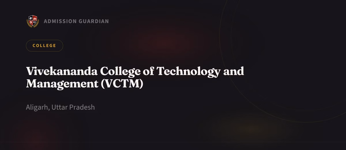 Vivekananda College of Technology and Management (VCTM) cover photo 1
