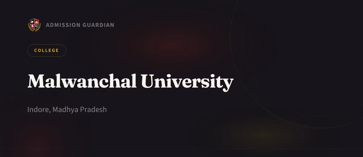 Malwanchal University cover photo 1