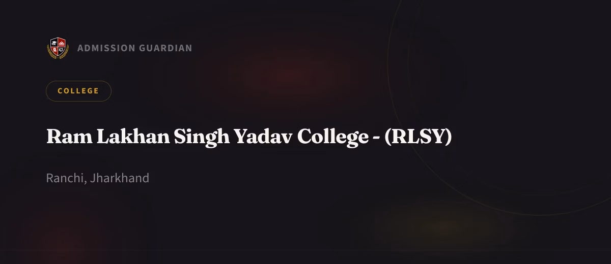 Ram Lakhan Singh Yadav College - (RLSY) cover photo 1