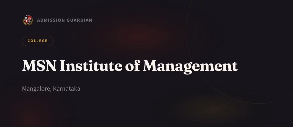 MSN Institute of Management cover photo 1
