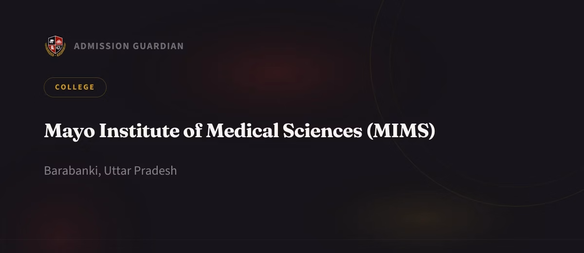 Mayo Institute of Medical Sciences (MIMS) cover photo 1