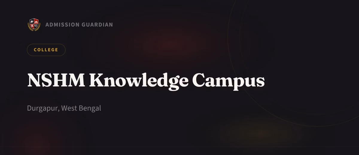 NSHM Knowledge Campus cover photo 1