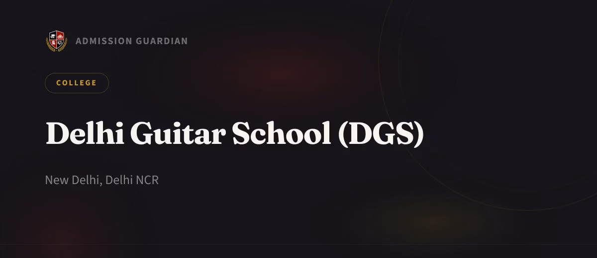 Delhi Guitar School (DGS) cover photo 1