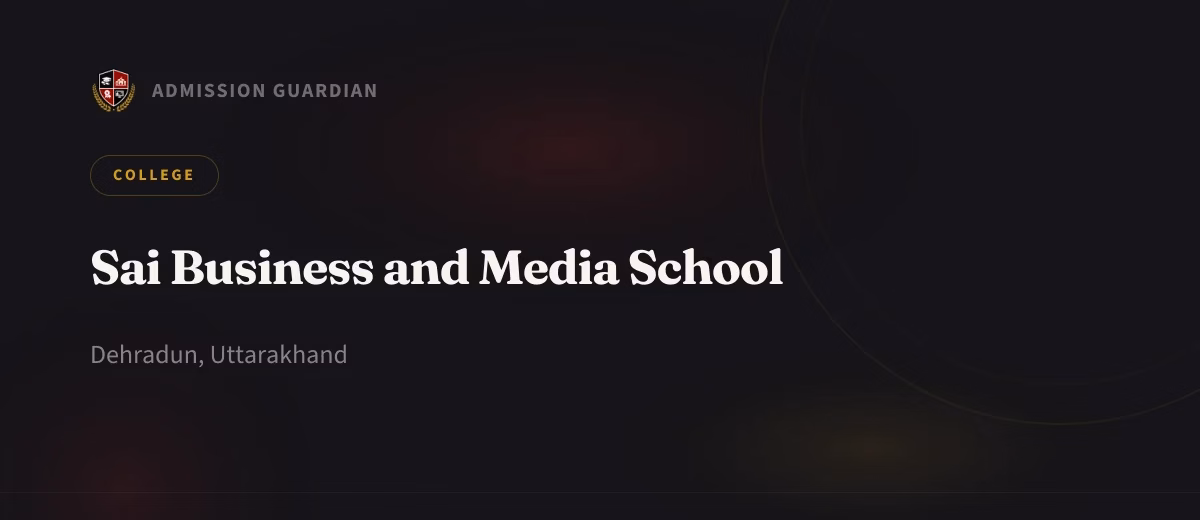 Sai Business and Media School cover photo 1