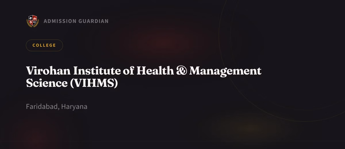 Virohan Institute of Health & Management Science (VIHMS) cover photo 1