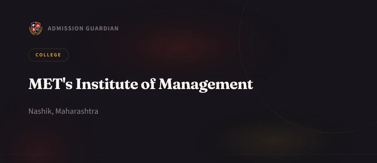 MET's Institute of Management cover photo 1