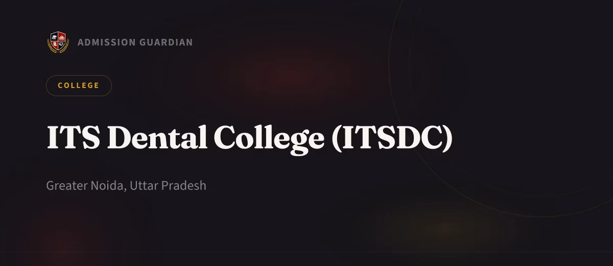 ITS Dental College (ITSDC) cover photo 1