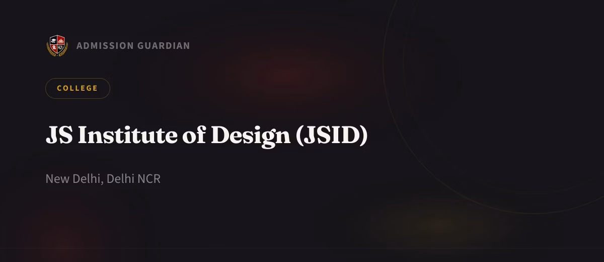 JS Institute of Design (JSID) cover photo 1