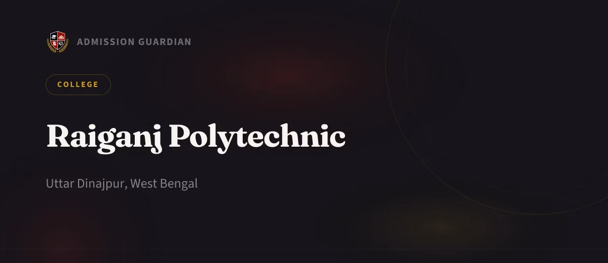 Raiganj Polytechnic cover photo 1