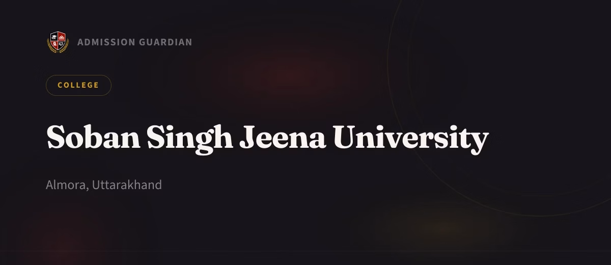 Soban Singh Jeena University cover photo 1