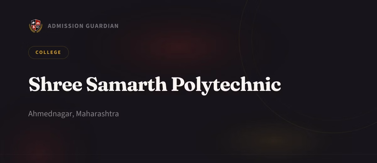 Shree Samarth Polytechnic cover photo 1