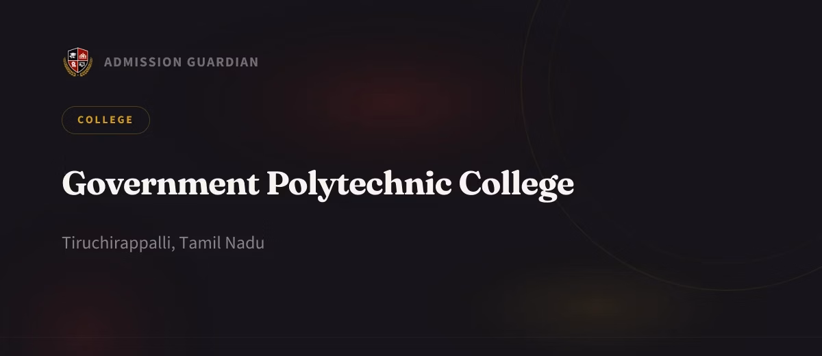 Government Polytechnic College cover photo 1