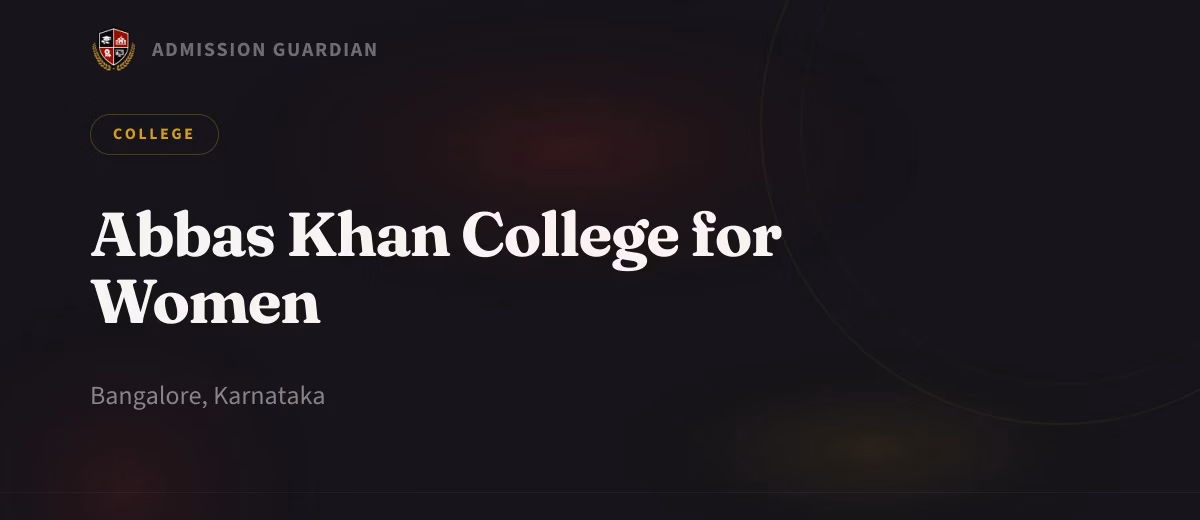 Abbas Khan College for Women cover photo 1
