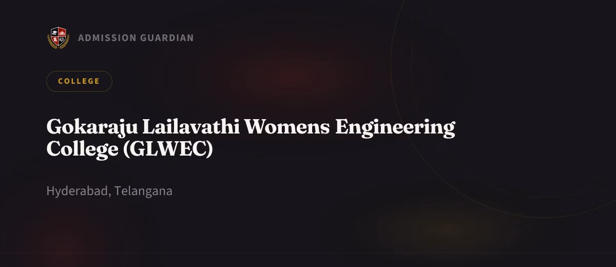 Gokaraju Lailavathi Womens Engineering College (GLWEC) cover photo 1