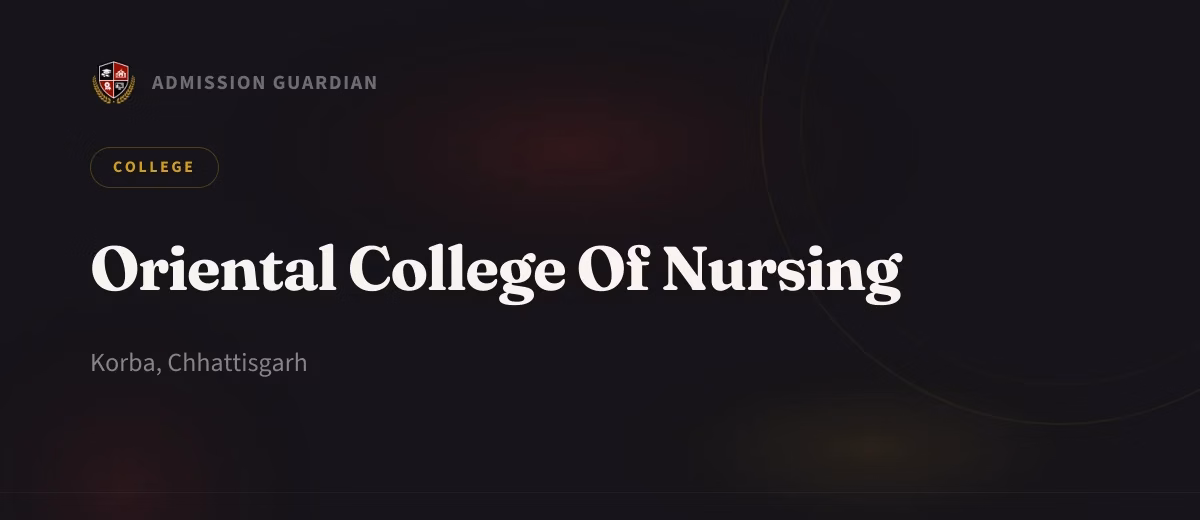 Oriental College Of Nursing cover photo 1