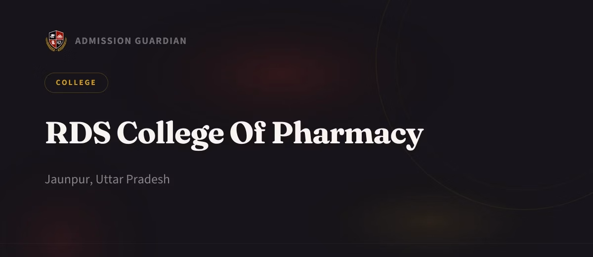 RDS College Of Pharmacy cover photo 1