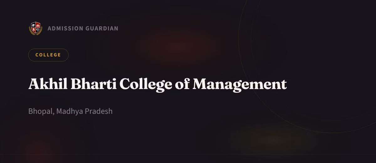Akhil Bharti College of Management cover photo 1