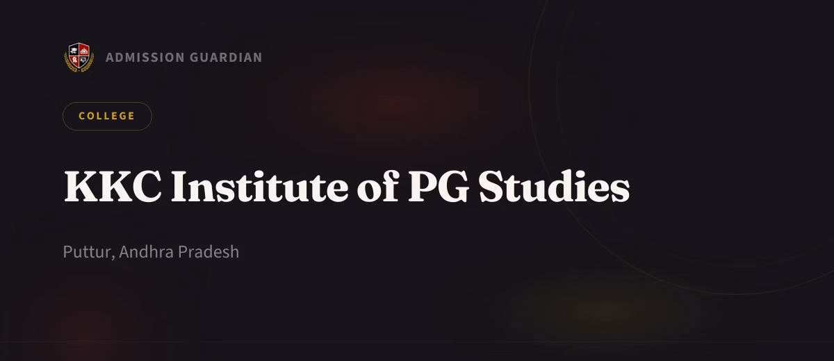 KKC Institute of PG Studies cover photo 1