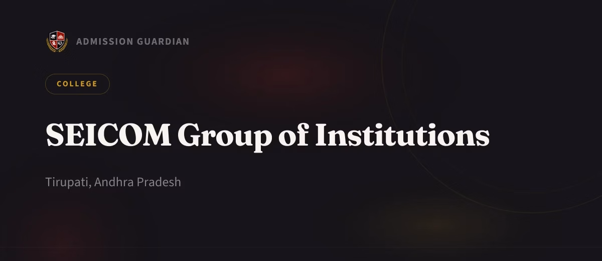 SEICOM Group of Institutions cover photo 1