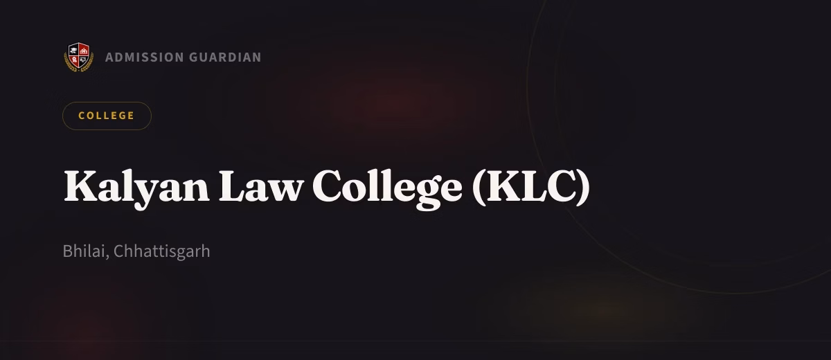 Kalyan Law College (KLC) cover photo 1