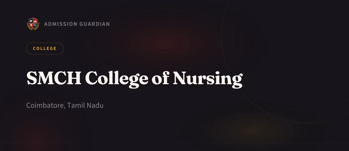 SMCH College of Nursing cover photo 1
