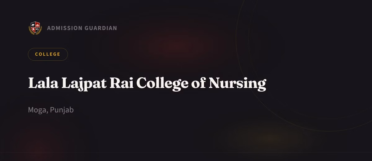 Lala Lajpat Rai College of Nursing cover photo 1