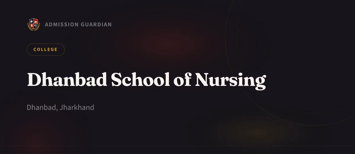 Dhanbad School of Nursing cover photo 1