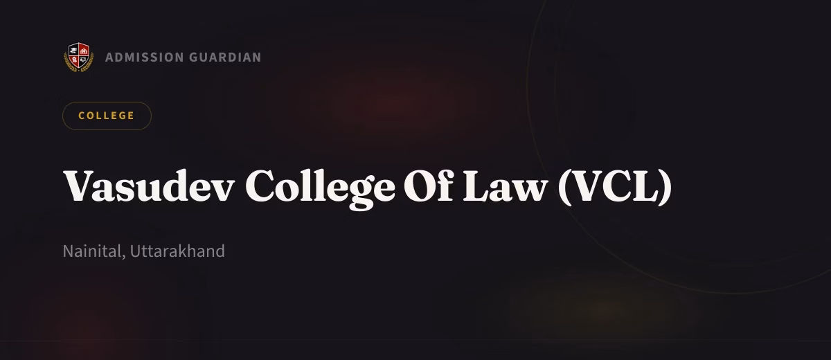 Vasudev College Of Law (VCL) cover photo 1