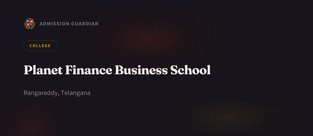 Planet Finance Business School cover photo 1