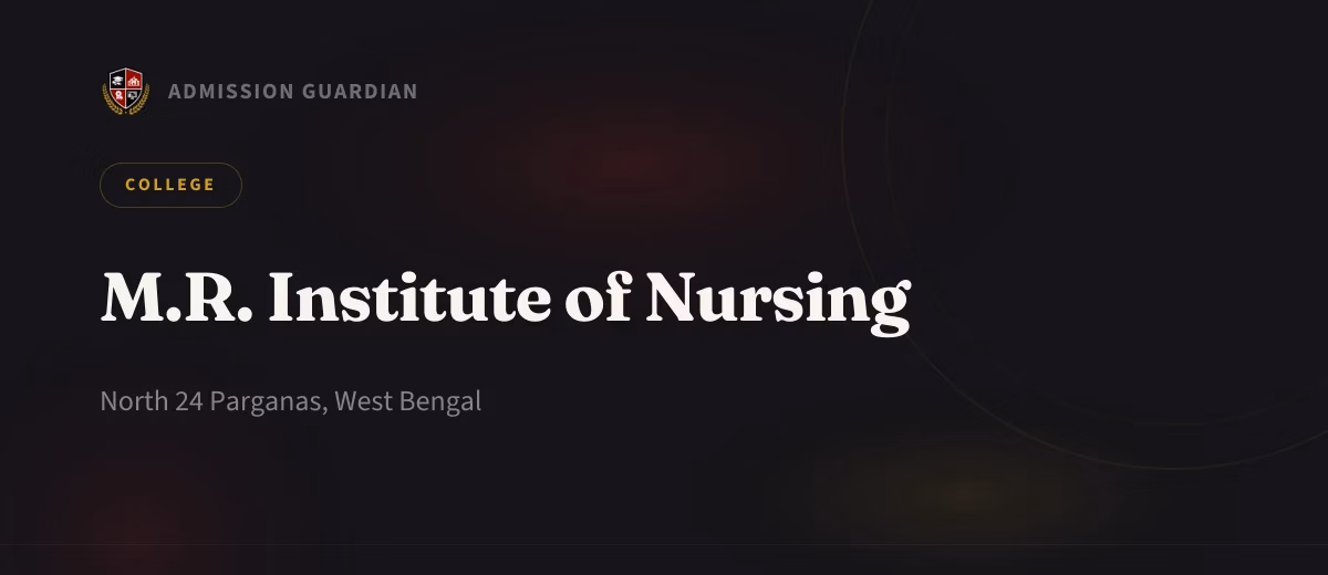 M.R. Institute of Nursing cover photo 1