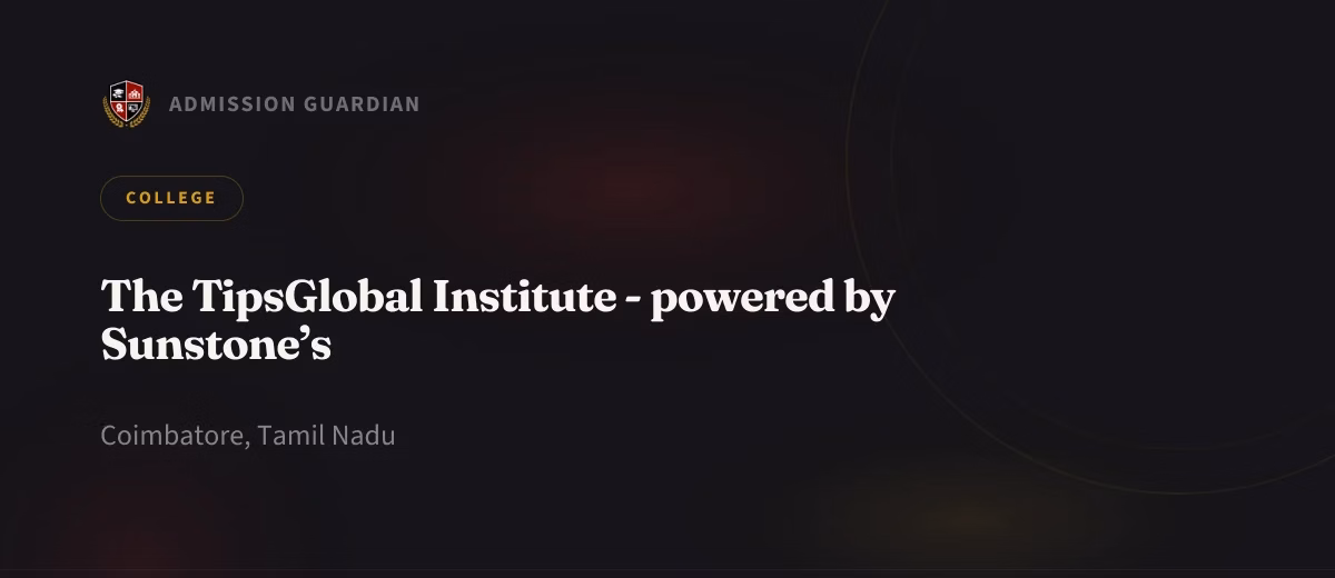 The TipsGlobal Institute - powered by Sunstone’s cover photo 1