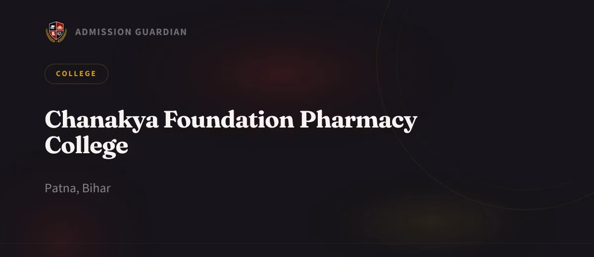 Chanakya Foundation Pharmacy College cover photo 1