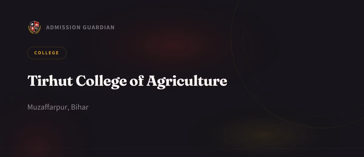 Tirhut College of Agriculture cover photo 1