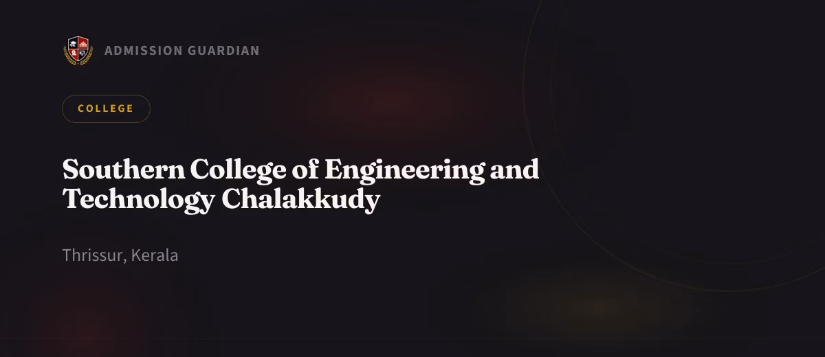 Southern College of Engineering and Technology Chalakkudy cover photo 1