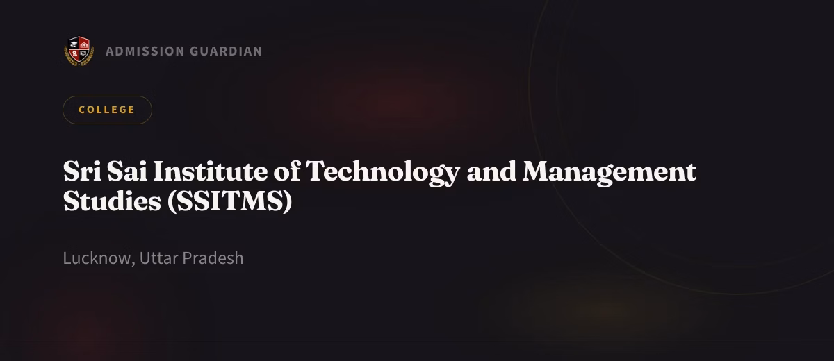 Sri Sai Institute of Technology and Management Studies (SSITMS) cover photo 1