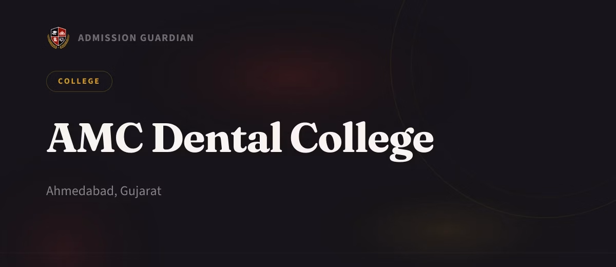 AMC Dental College cover photo 1