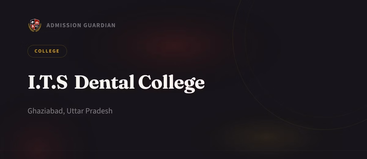 I.T.S Dental College cover photo 1