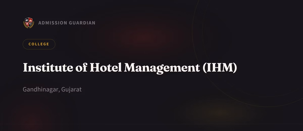 Institute of Hotel Management (IHM) cover photo 1