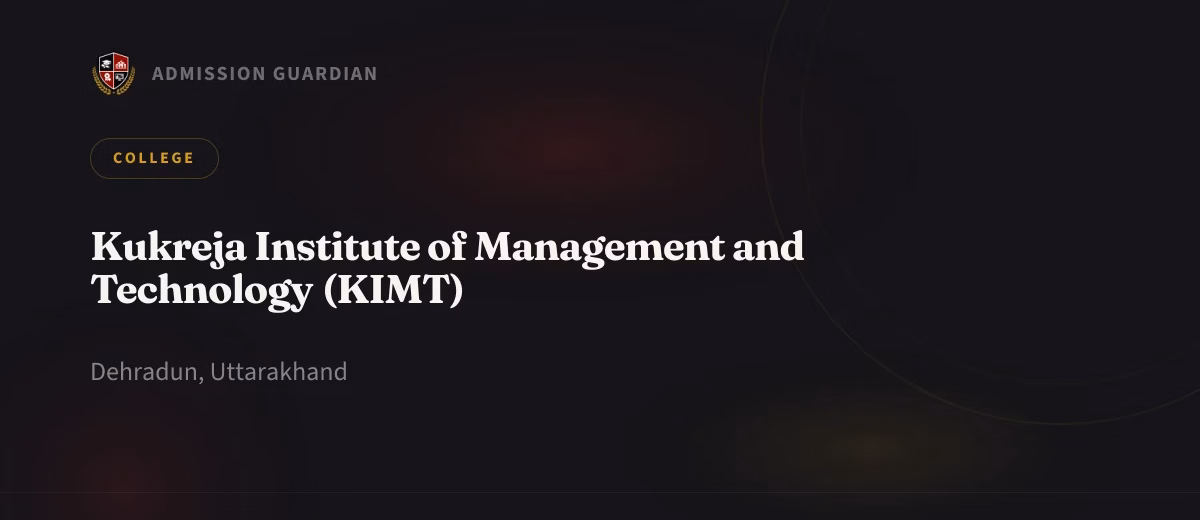 Kukreja Institute of Management and Technology (KIMT) cover photo 1