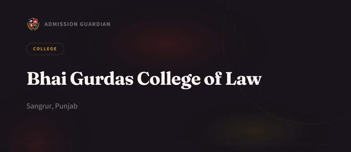 Bhai Gurdas College of Law cover photo 1