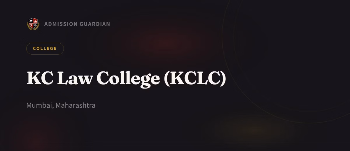 KC Law College (KCLC) cover photo 1