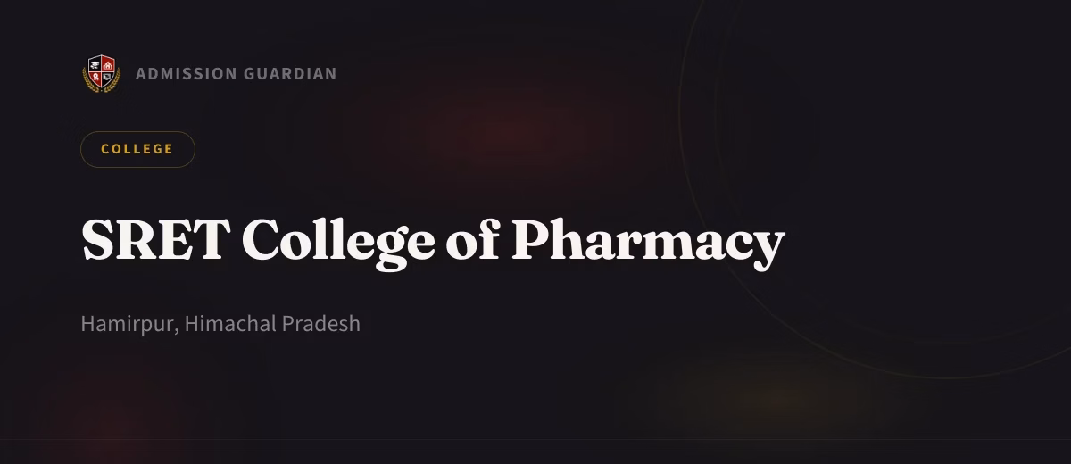SRET College of Pharmacy cover photo 1